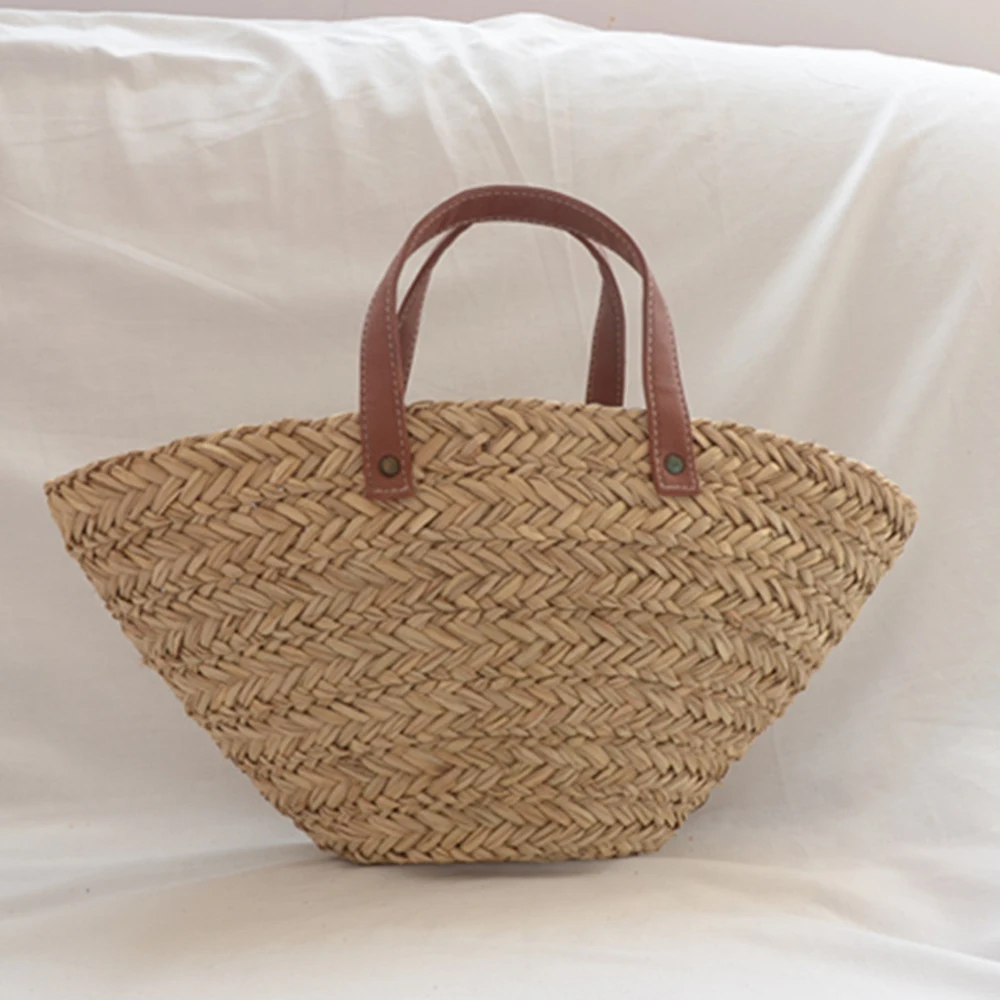 Crochet Bag Raffia - البوهيمي القش الروطان حقائب للنساء مصمم