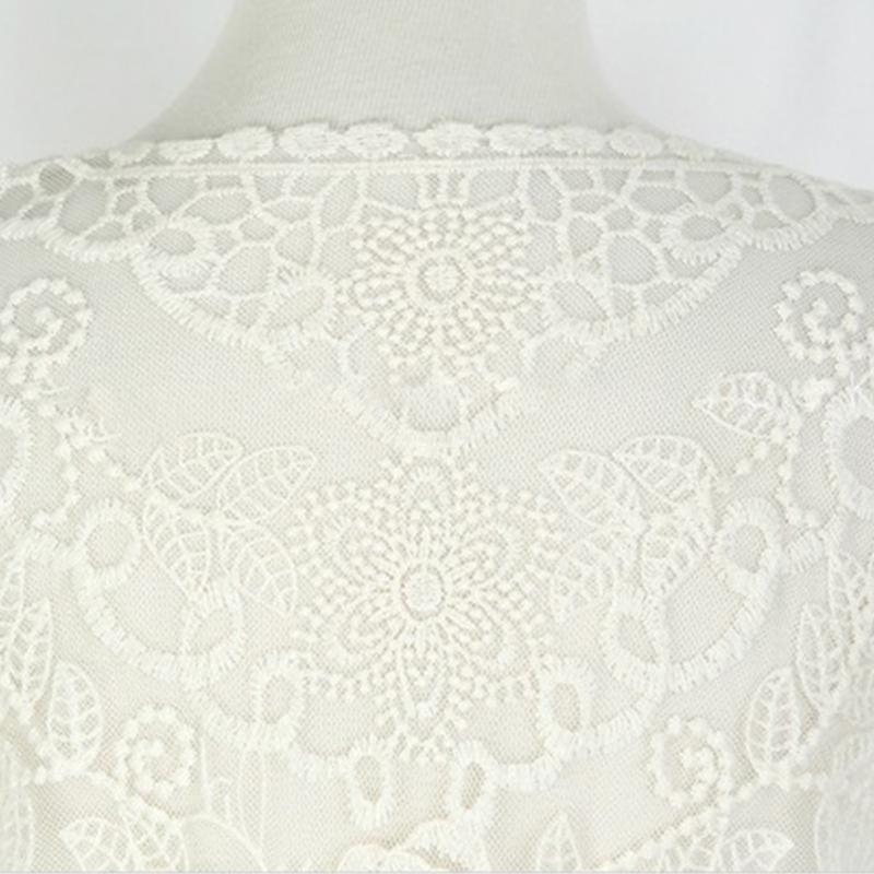 المرأة الصيف الدانتيل مفتوحة ا - مراجعة Kimono Sheer Floral وسعره