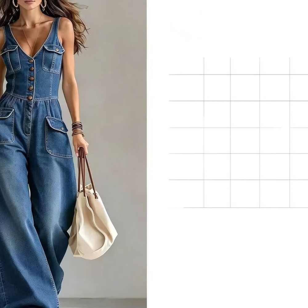بدلة نسائية كاجوال من الدنيم ا - مراجعة Jumpsuit Linen Relaxed وسعره