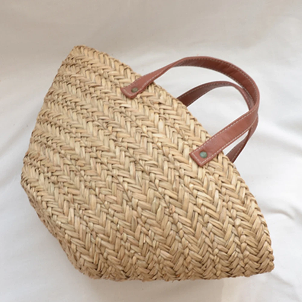 البوهيمي القش الروطان حقائب لل - مراجعة Crochet Bag Raffia وسعره